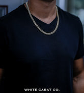 9mm - Elite Miami Cuban in 14K White Gold - White Carat - USA & Canada